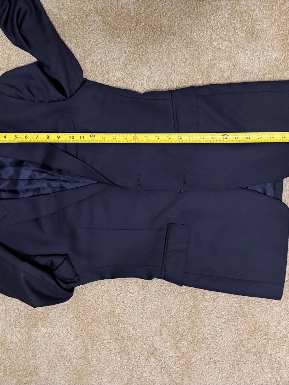 Burberry Navy Wool Three-piece suit
